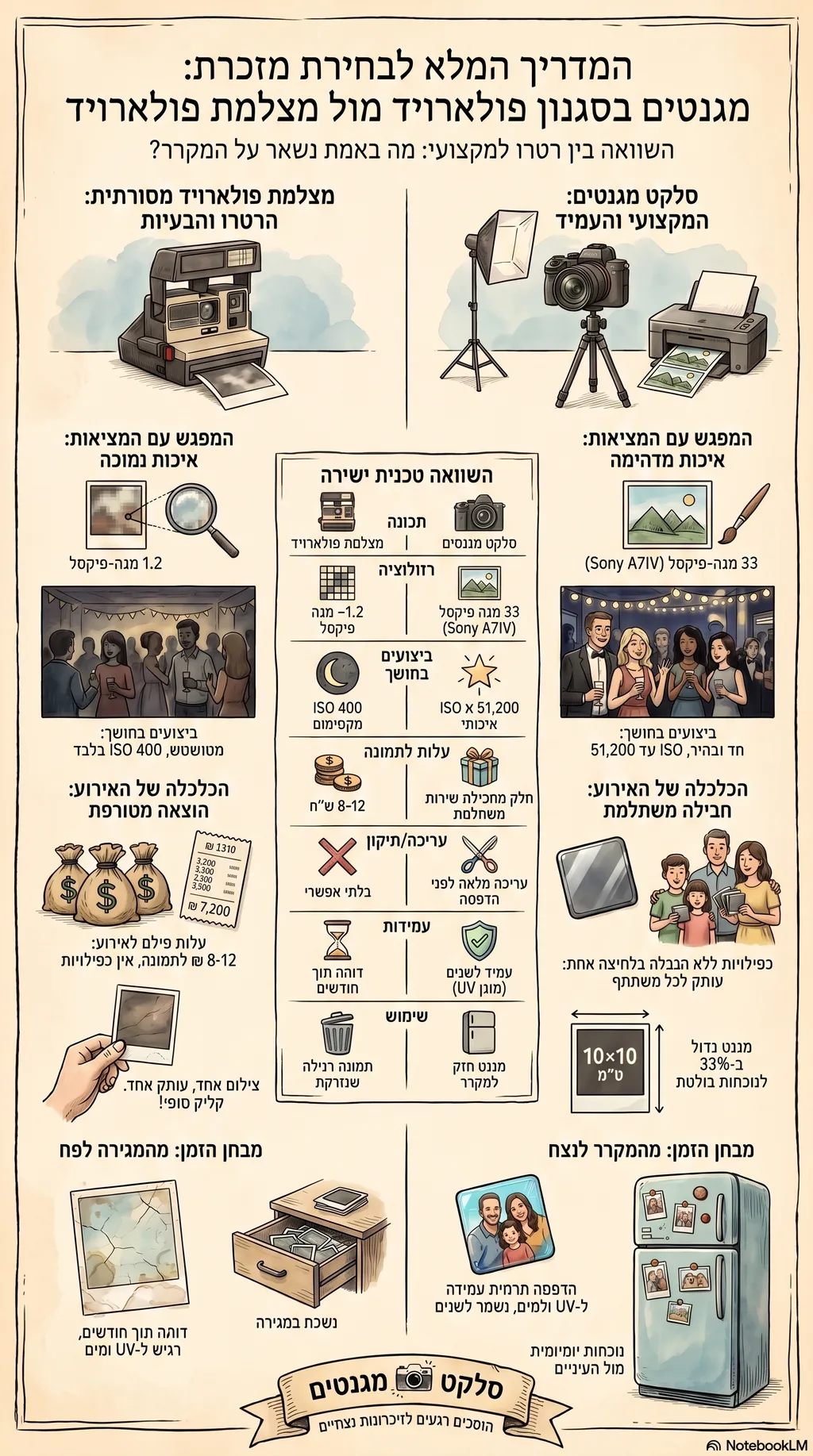 אינפוגרפיקה: כל מה שצריך לדעת על מגנטים פולארויד